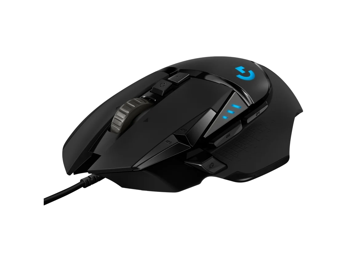 Rato Logitech g502 Hero para jogos de alto desempenho, rato com fio de 16000 dpi.