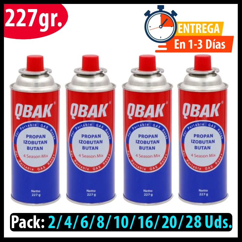 Cartucho portátil de recarga de gás propano, gás butano, 227gr.