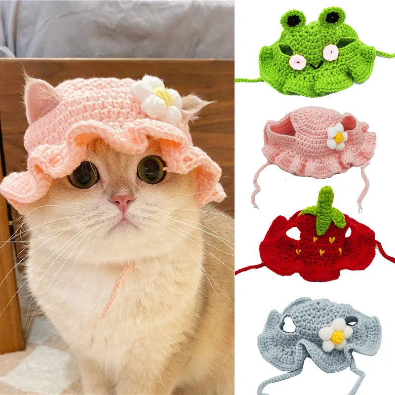Chapéu de Gato/Cão para outono e inverno para animais de estimação