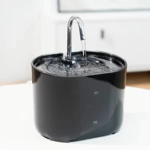 Fonte de água para cães e gatos, filtro automático com torneira em aço inoxidável,
