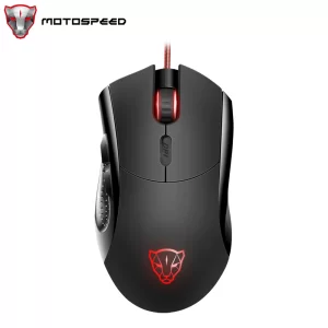 Rato Motospeed v2 para jogos usb, com fio, 6 botões