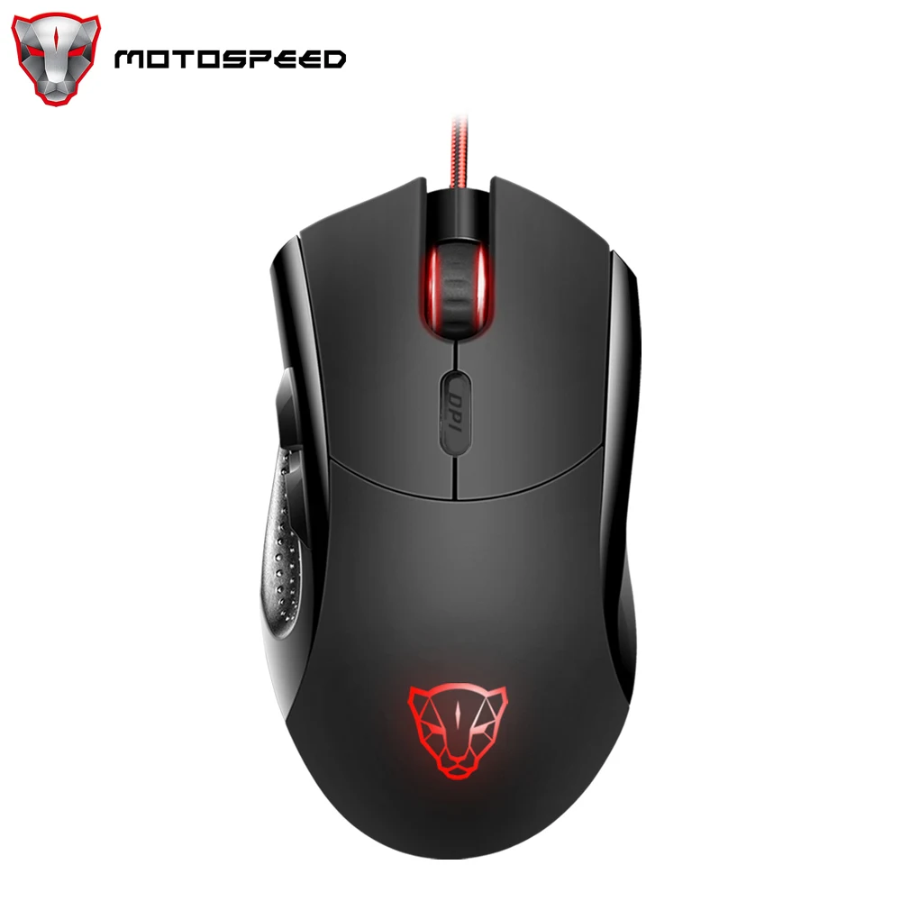 Rato Motospeed v2 para jogos usb, com fio, 6 botões