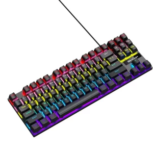 Teclado Mecânico com fio SKYLION K87 20 tipos de iluminação.