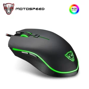 Rato Motospeed V40 para jogos 4000dpi 6 botões, com fio.