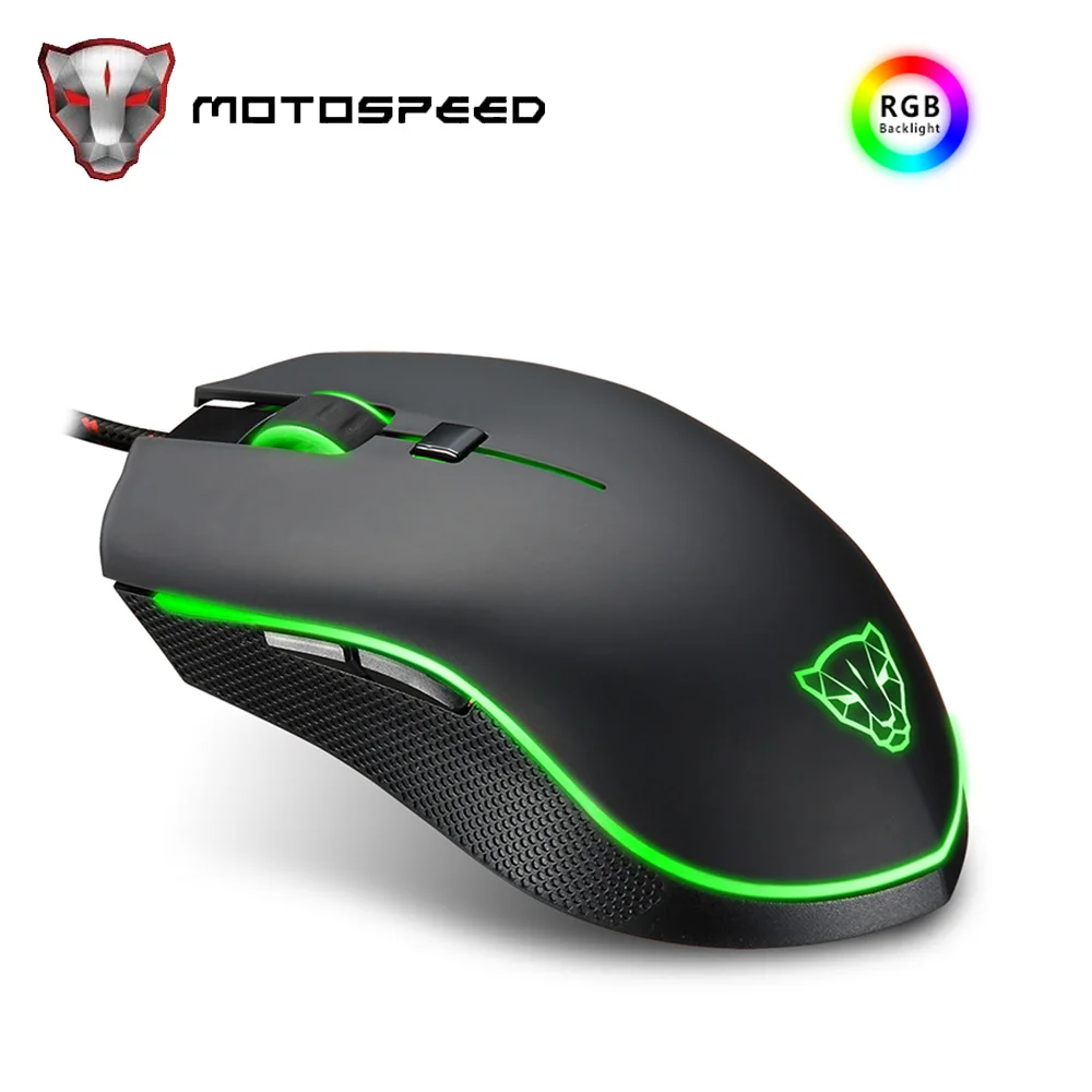 Rato Motospeed V40 para jogos 4000dpi 6 botões, com fio.