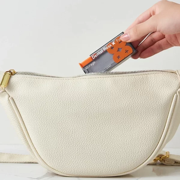 Dispensador de fio dentário portátil, inclui 10 peças de fio dentário automático ejetável. - Image 4
