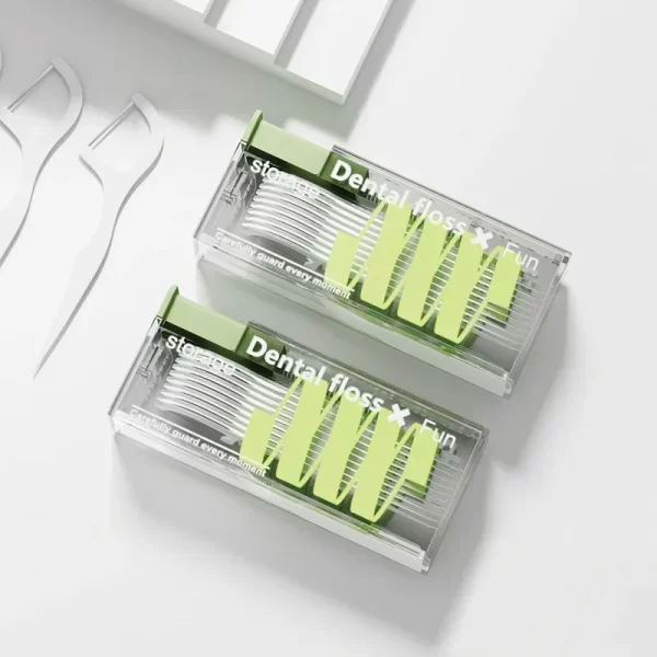 Dispensador de fio dentário portátil, inclui 10 peças de fio dentário automático ejetável. - Image 5