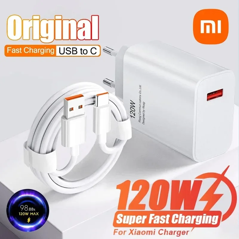 Carregador rápido Xiaomi 120w usb.