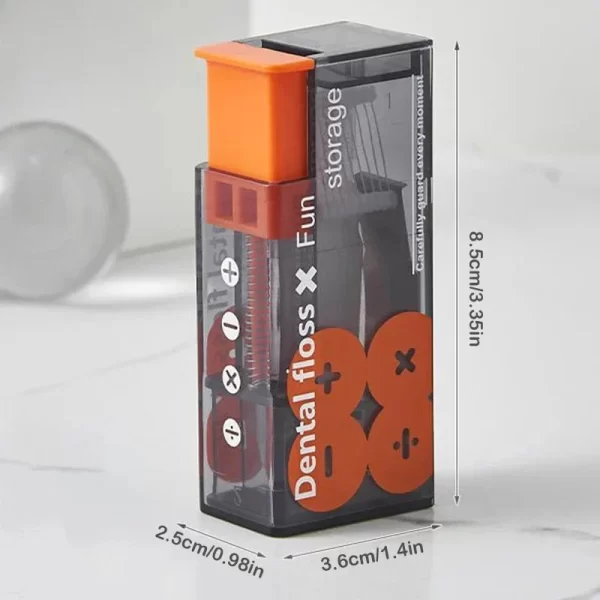 Dispensador de fio dentário portátil, inclui 10 peças de fio dentário automático ejetável. - Image 6