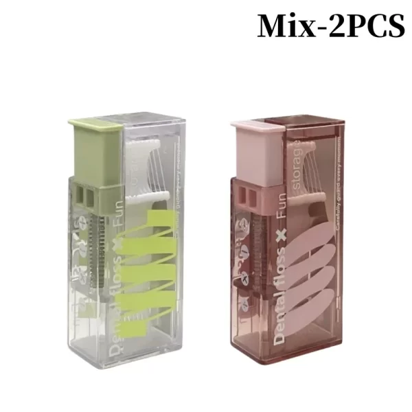 Dispensador de fio dentário portátil, inclui 10 peças de fio dentário automático ejetável. - Image 11