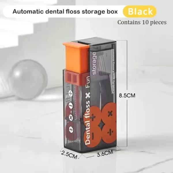 Dispensador de fio dentário portátil, inclui 10 peças de fio dentário automático ejetável. - Image 20