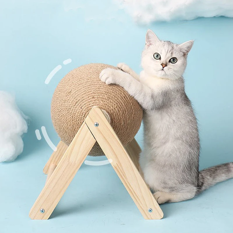 bola brinquedo para gatos com corda de sisal corda, móveis para animais de estimação.