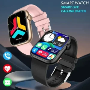 Relógio Inteligente LIGE com Chamada Bluetooth, Feminino e Masculino, Desportivo e Fitness, com Monitorização da Temperatura Corporal, Resistente à Água.