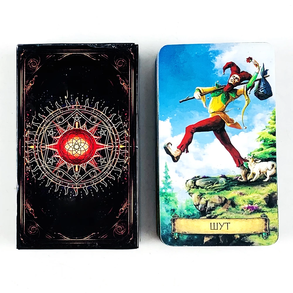 Novo baralho de tarot com 78 cartas.
